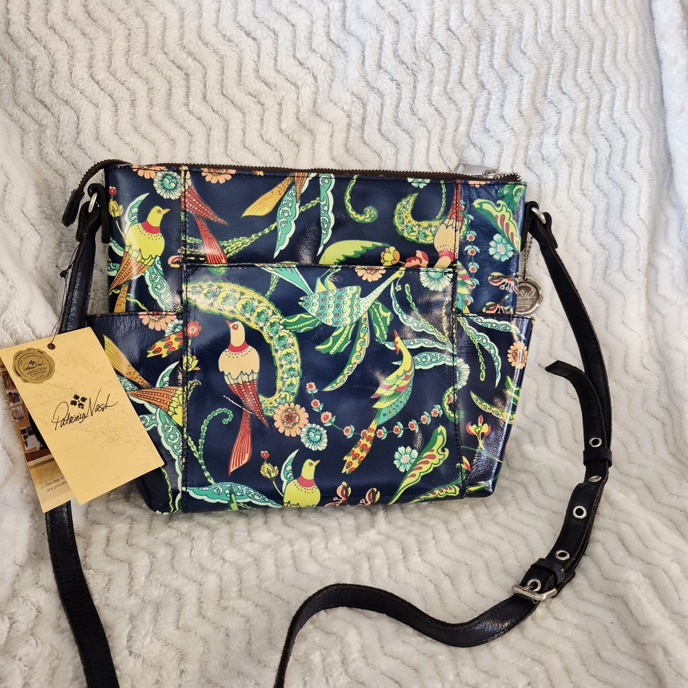 Patricia Nash Vibrant Rare 10th Anniversary Birds of Paradise NWT Vintage - Picture 3 of 16